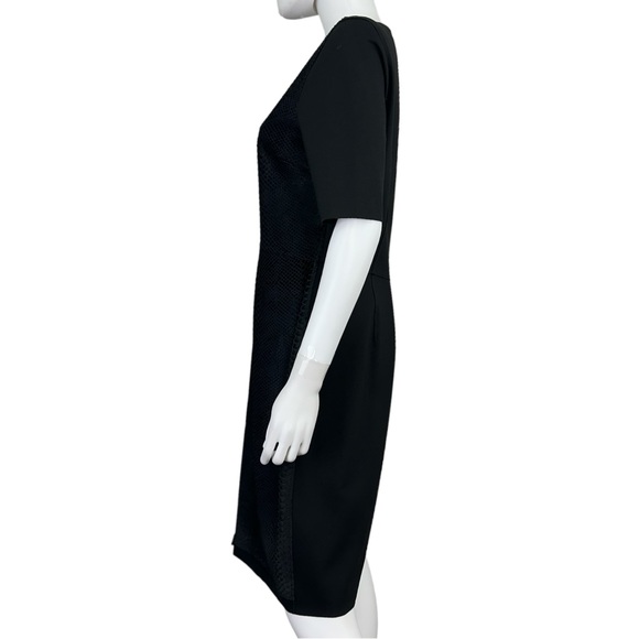 TAHARI Black Genuine Leather CORALIE Dress - Picture 2 of 9